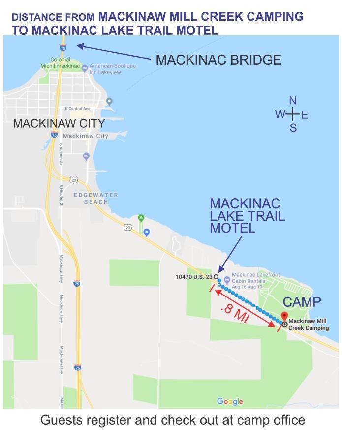 Mackinac Lake Trail Motel ماكيناو سيتي الغرفة الصورة